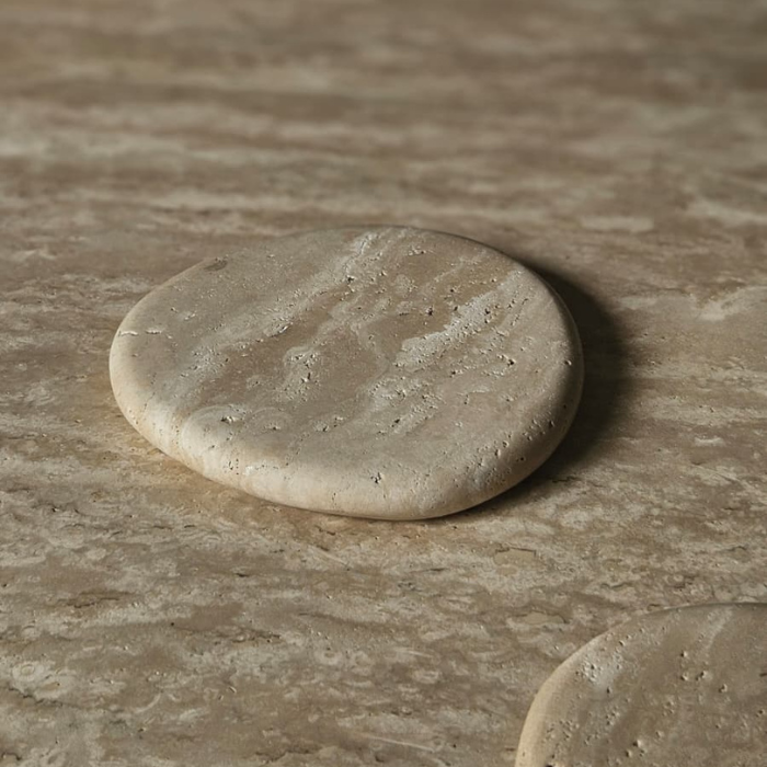 Travertine Coasters - Set of 2