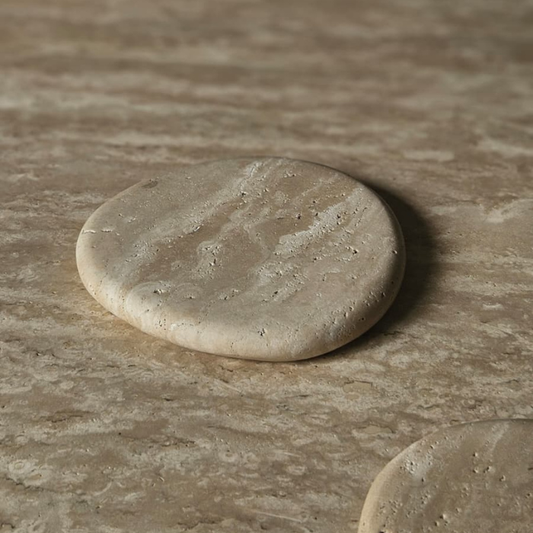 Travertine Coasters - Set of 2